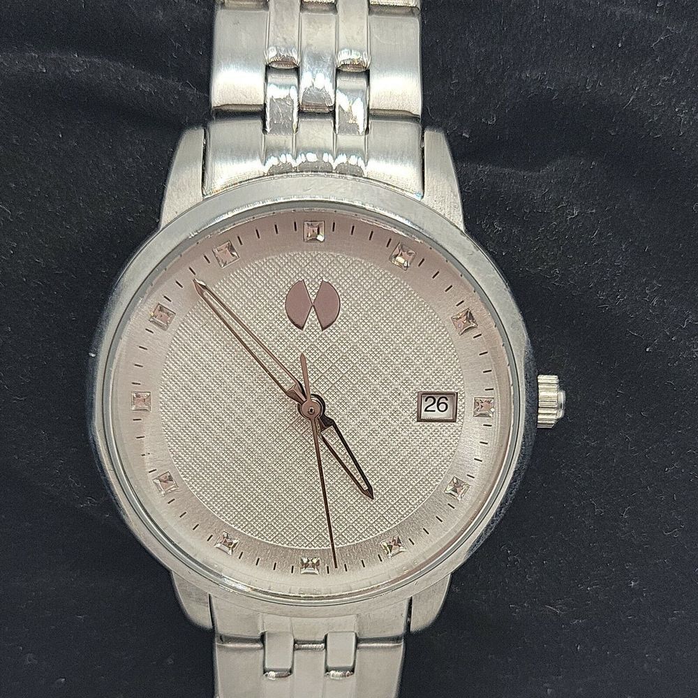 WATCH STATION WSI2003 Women's Stainless Steel Analog Dial Quartz Watch BC143